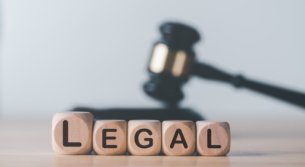 wooden blocks and Wooden judge gavel on the table,law legal serv